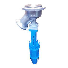 y type actuated flush bottom valves