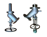 y type flush bottom valves