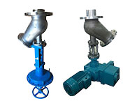 y type type actuated flush bottom valve